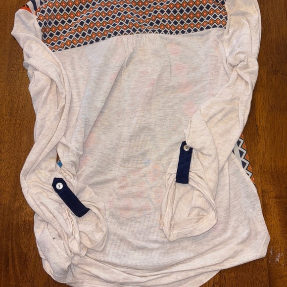Anthropologie Patterned V-Neck Women Top size xs - Picture 3 of 5